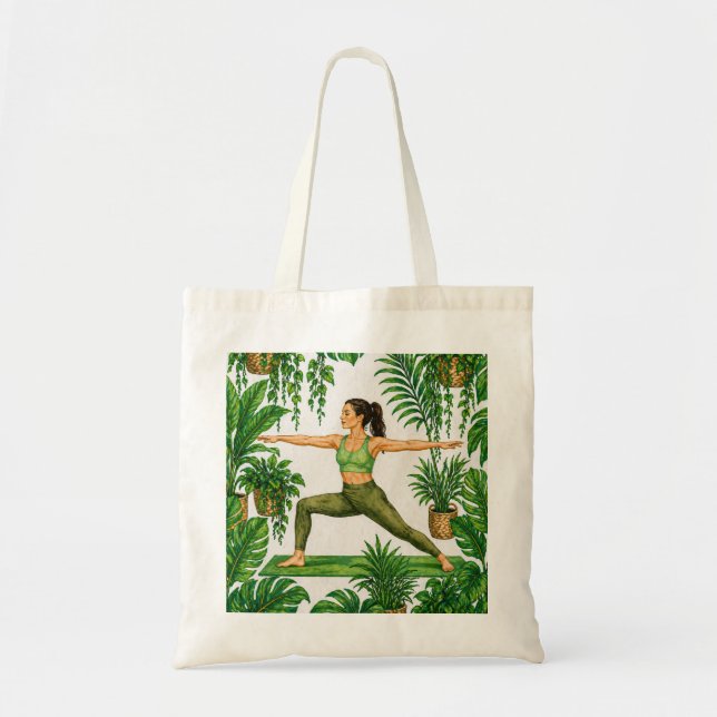 Tropisk Yoga Krigaryoga Tygkasse (Framsidan)
