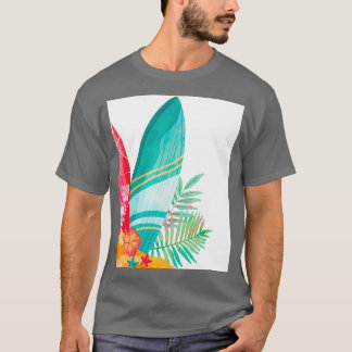 Tropisk ytgrafik t shirt