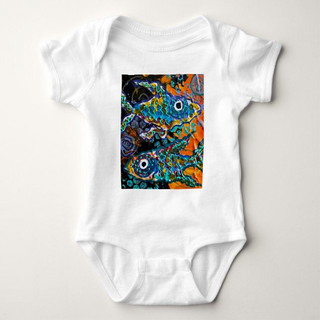 Tropiska 2 Fish T-Shirt (Framsida)