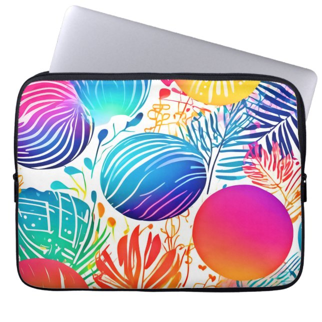 Tropiska Abstrakten Paradise Laptop Fodral (Framsidan)
