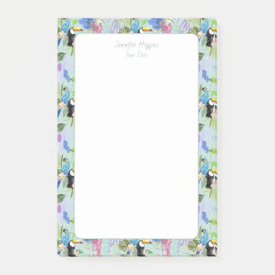 Tropiska abstraktioner post-it block