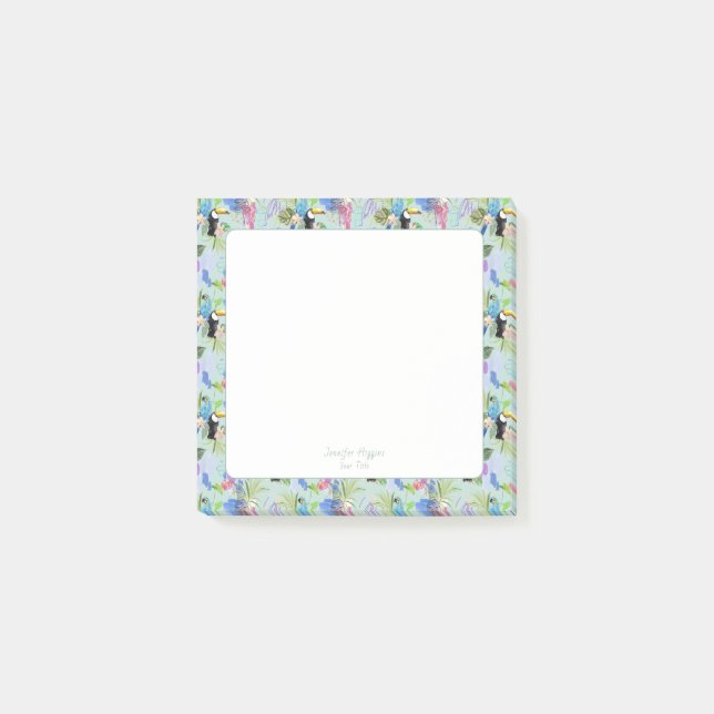 Tropiska abstraktioner post-it block (Framsida)