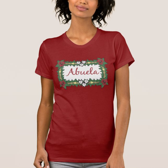 Tropiska Abuela T Shirt (Framsida)