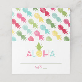 Tropiska Aloha Ananas Bröllop Placeringskort