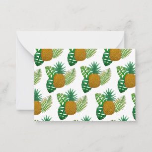 Tropiska ananas anteckningskort