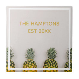 Tropiska ananas-årsdagen Bröllop Kakelplatta