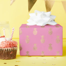 Tropiska ananas av Bright Rosa Guld Glam Presentpapper