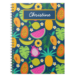 Tropiska Ananas Banan vattenmelon Frukter Anteckningsbok