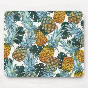 Tropiska Ananas & blad Exotisk ö Musmatta