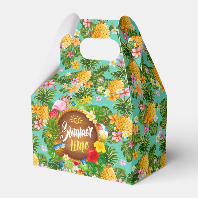 Tropiska Ananas Favoritlåda Presentaskar (Framsidan Sidan)