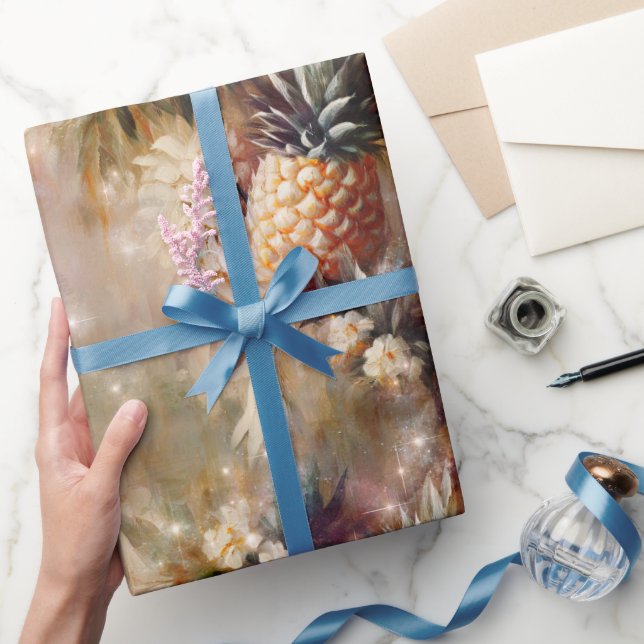Tropiska Ananas Glänser Presentpapper (Gifting)