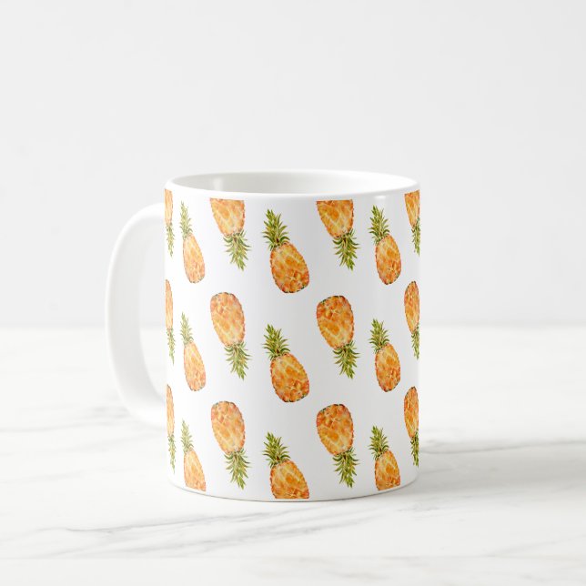 Tropiska ananas kaffemugg (Framsida vänster)