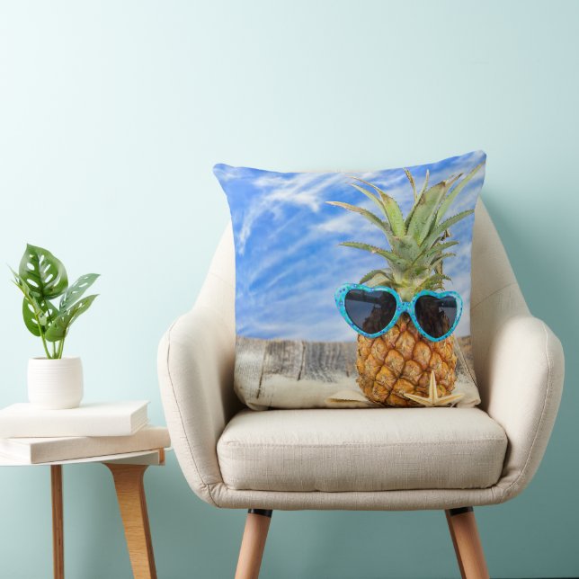 tropiska ananas med solglasögon kudde (Stol)