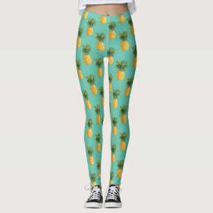 Tropiska ananas på kricka leggings