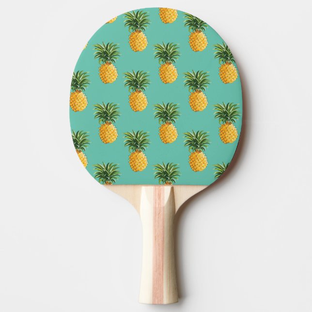 Tropiska ananas på kricka pingisracket (Framsidan)