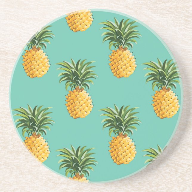 Tropiska ananas på kricka underlägg (Framsidan)