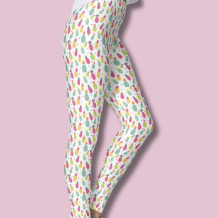 Tropiska Ananas Sommar Leggings