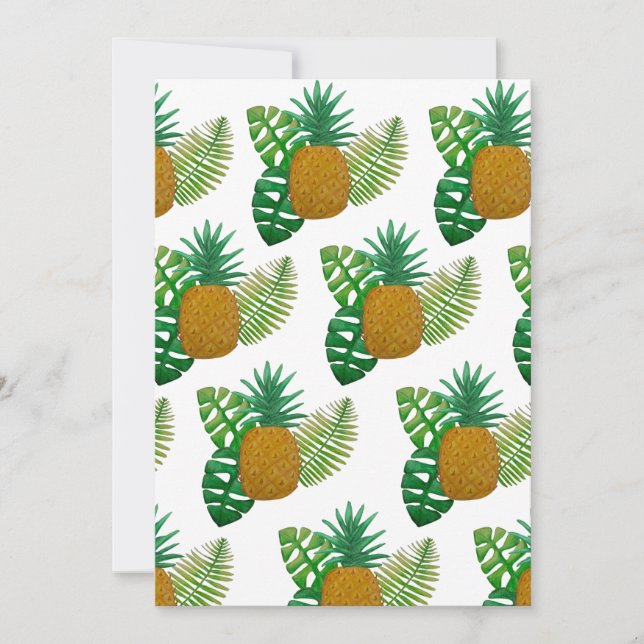 Tropiska ananas tack kort (Framsida)