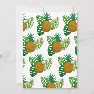 Tropiska ananas tack kort