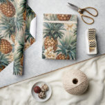 Tropiska anas Blommigt Bröllop Presentpapper<br><div class="desc">Tropiska anas Blommigt möhippa eller bröllop</div>
