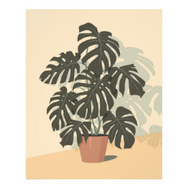 Tropiska anläggningen. Monstera Fototryck