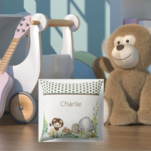 Tropiska Anpassningsbarna för jungeldjur i Cute Ju Kudde