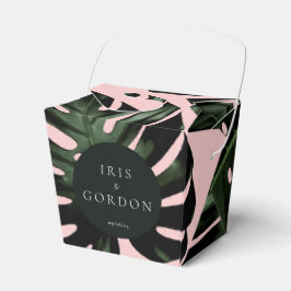 Tropiska Anpassningsbarna Handflatan Löv Bröllop Presentaskar