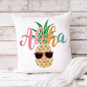 Tropiska asslor av typen Aloha Pineapple Sunglass Kudde