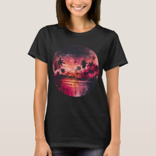 Tropiska bågsolnedgång t shirt