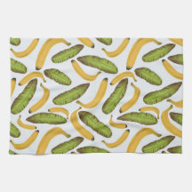 Tropiska Banana Löv Mönster