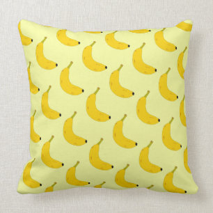 TROPISKA BANANER MÖNSTER I POP ART STIL KUDDE