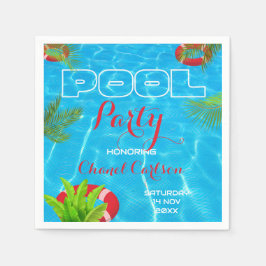 Tropiska Bassäng Party | Sommarfödelsedag Pappersservett