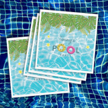 Tropiska Bassäng Party Swimming Bassäng födelsedag