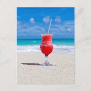 TROPISKA BEACH COCKTAIL DRINK POSTCARDS VYKORT