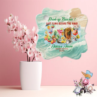 Tropiska Beach-drinkar Frukter Möhippa Gåvor Etiketter