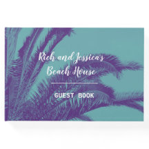 Tropiska Beach House Handflatan Träd