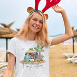 Tropiska Beach-julen Vibes Gnome T Shirt<br><div class="desc">Den här designen kan vara personlig om du väljer Redigera design. Du kan också överföra till andra objekt. Kontakta mig på colorflowcreations@gmail.com eller använda alternativet chatta överst på sidan om du vill ha den här designen på en annan produkt eller behöver hjälp. Se mer av mina design eller följ mig...</div>