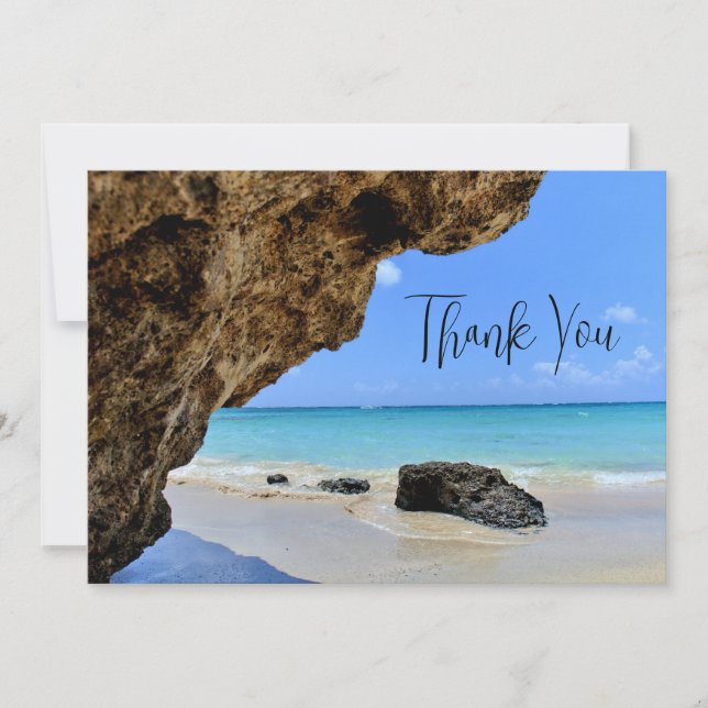 Tropiska Beach Kusten med Stora Sten Tack (Framsida)