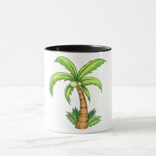 Tropiska Beach och ön Vibes Handflatan Mugg