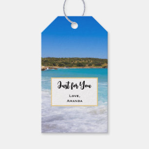 Tropiska Beach-öparadise Bara för dig Presentetikett