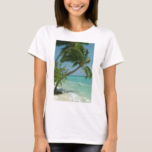 Tropiska Beach Sand Sol Vatten Ocean Vinkarare Sur Tee