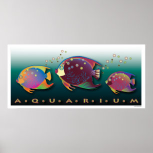Tropiska Beauties Aquarium Poster