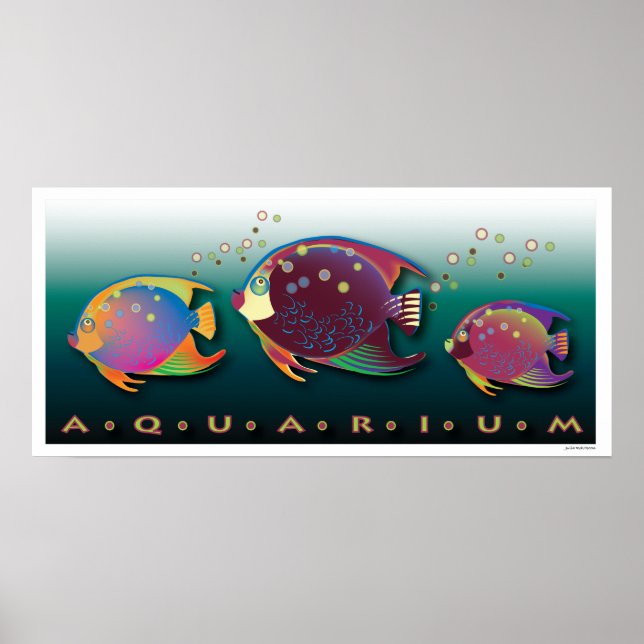 Tropiska Beauties Aquarium Poster (Framsidan)