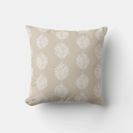 Tropiska beige Handflatan-beige Kudde