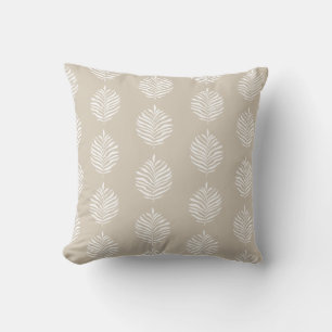Tropiska beige Handflatan-beige Kudde