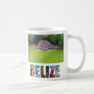 Tropiska Belize forntida Mayan fördärvar Kaffemugg