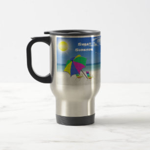 Tropiska beställnings- travel mug för solsken resemugg