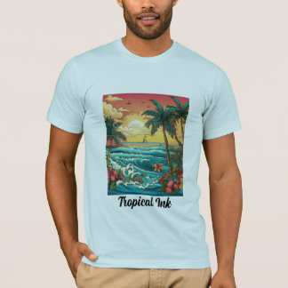 Tropiska Bläck: Monterey Kusten T Shirt