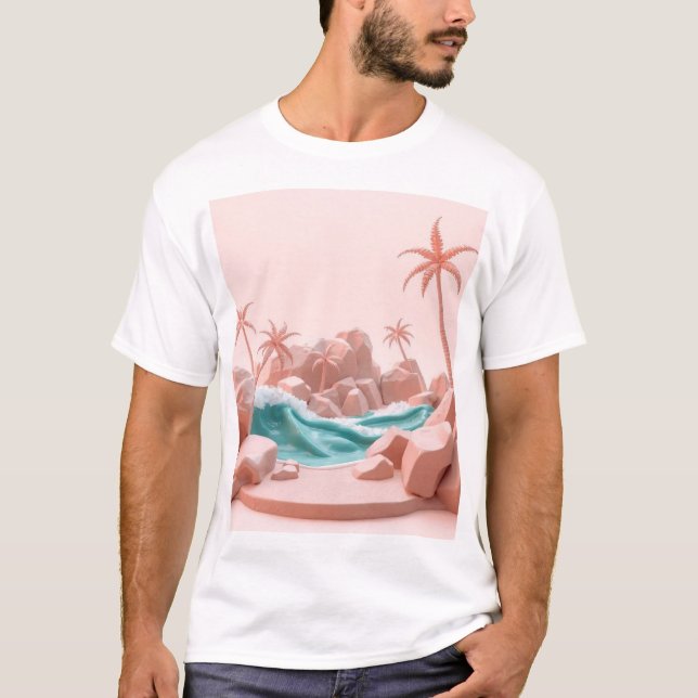 Tropiska bläck-paradiset t shirt (Framsida)
