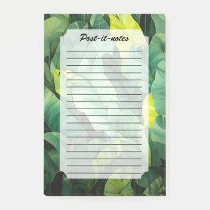 Tropiska blad Abstrakt botanisk djungel natur Post-it Block